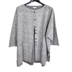 Maiwa Paisley Jacket Organic Handwoven Cotton